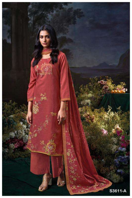 Ganga idhika 3611 Ladies dress material stores in Hyderabad 