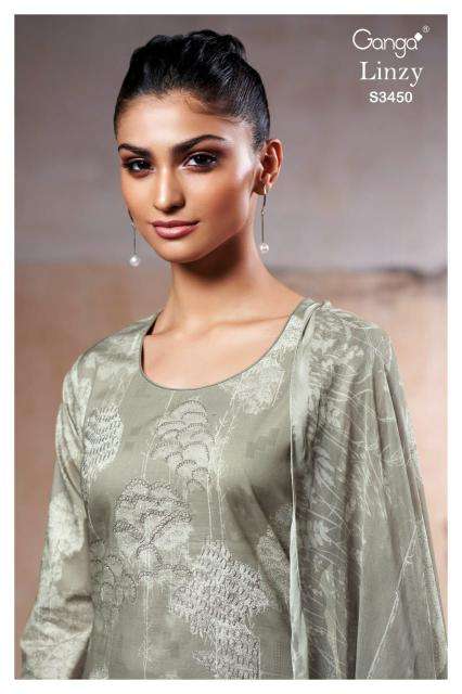 Ganga linzy 3450 Dress material manufacturers in Bangalore