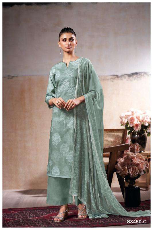 Ganga linzy 3450 Dress material manufacturers in Bangalore