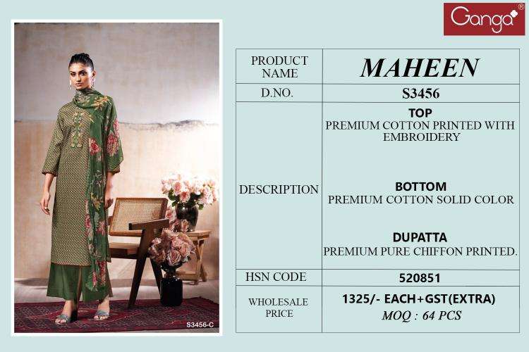 Ganga maheen 3456 Wholesale clothing suppliers in Hyderabad