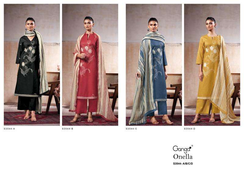 Ganga onella 3544 Cheap dress materials in Mumbai