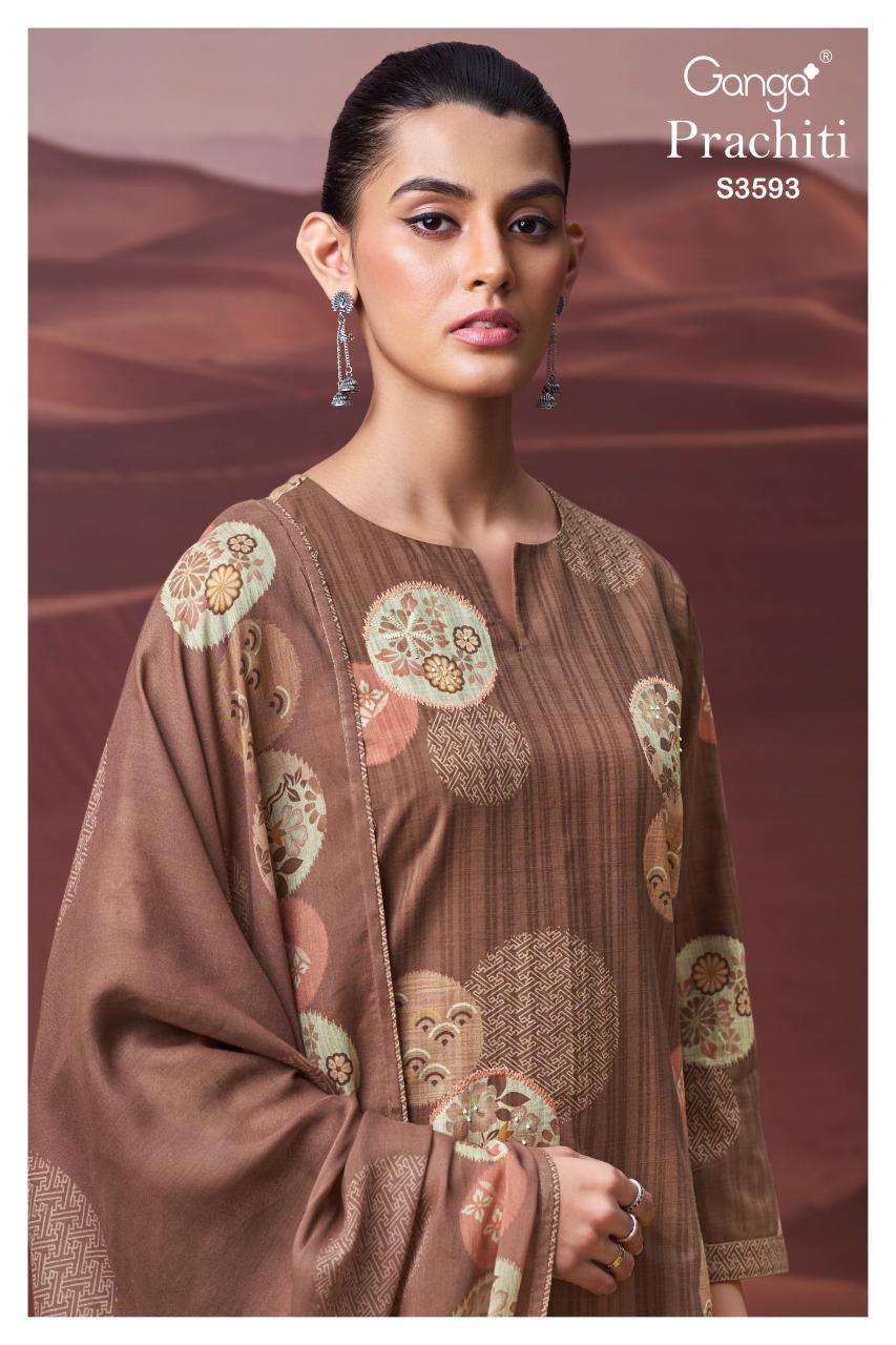 Ganga prachiti 3593 salwar kameez manufacturers in delhi