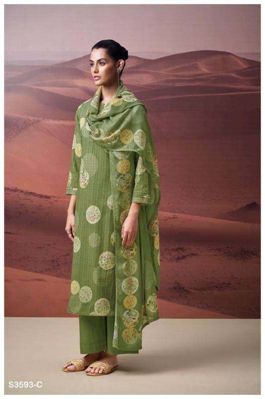 Ganga prachiti 3593 salwar kameez manufacturers in delhi