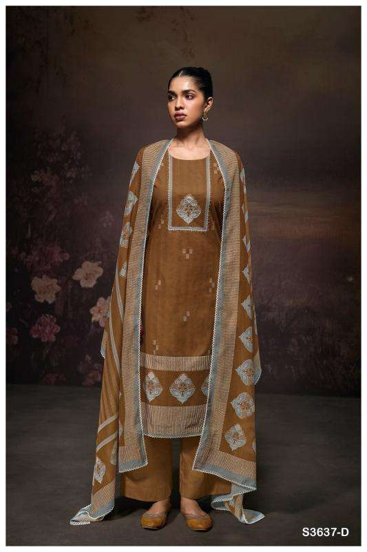 Ganga samantha 3637 Wholesale designer dress materials in Vadodara