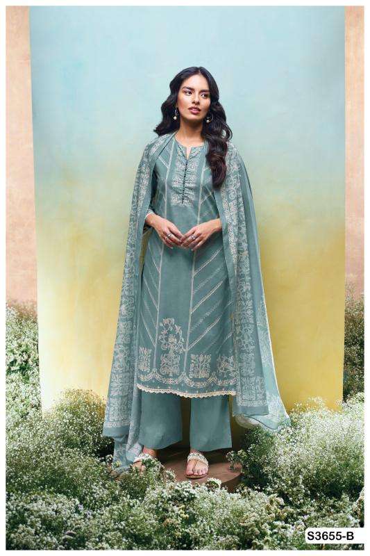 Ganga sanuli 3655 Cotton dress materials manufacturers in ahmedabad