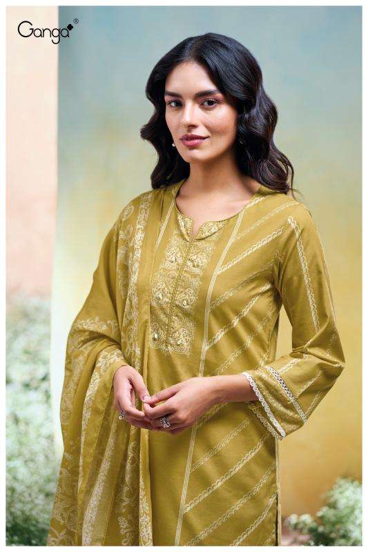 Ganga sanuli 3655 Cotton dress materials manufacturers in ahmedabad