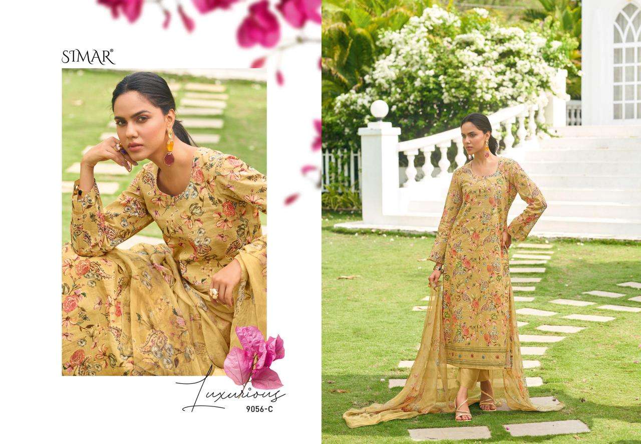 Glossy simar niva Pakistani wedding salwar suit