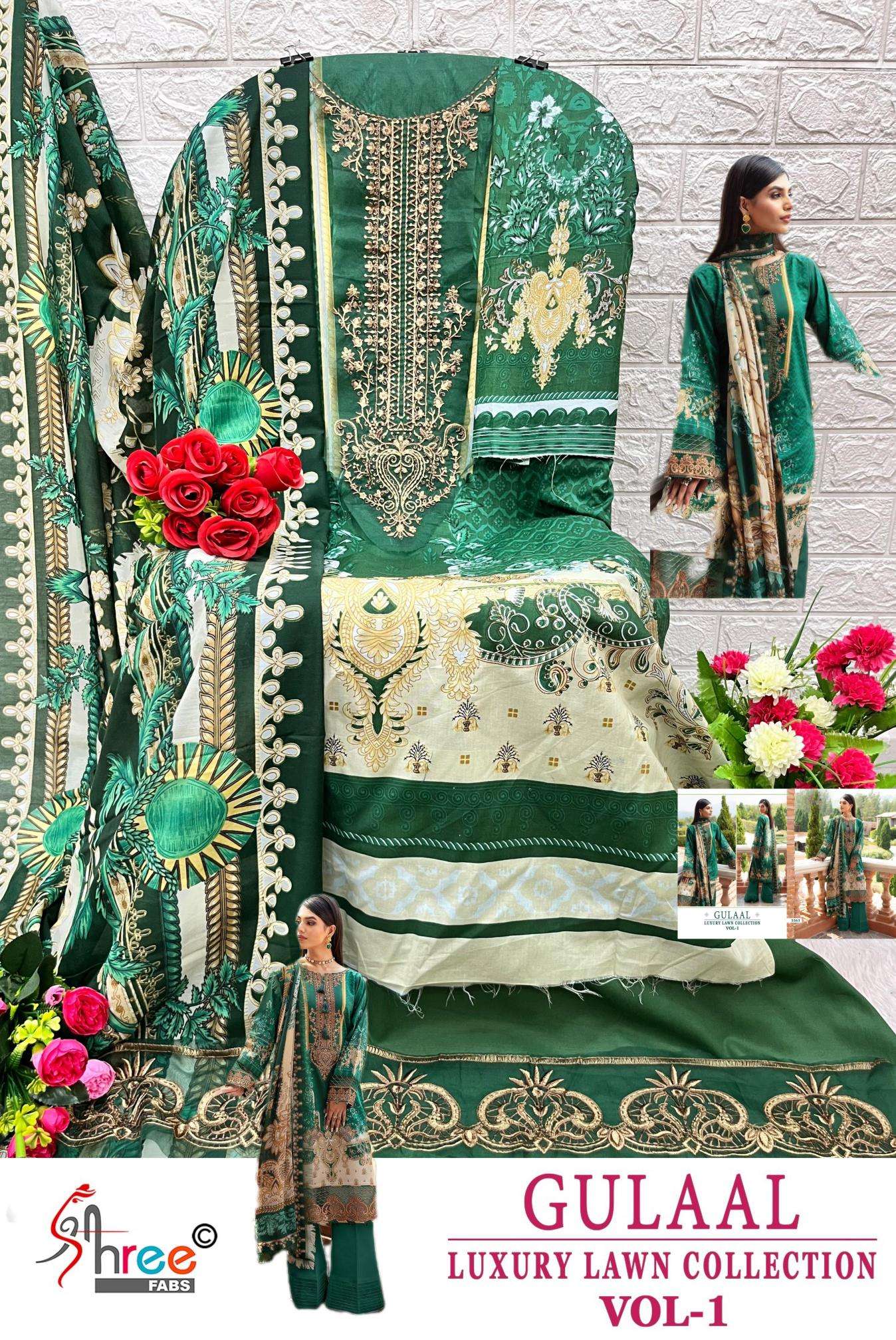 Gulaal luxury lawn collection vil 1nx Bulk dress material online