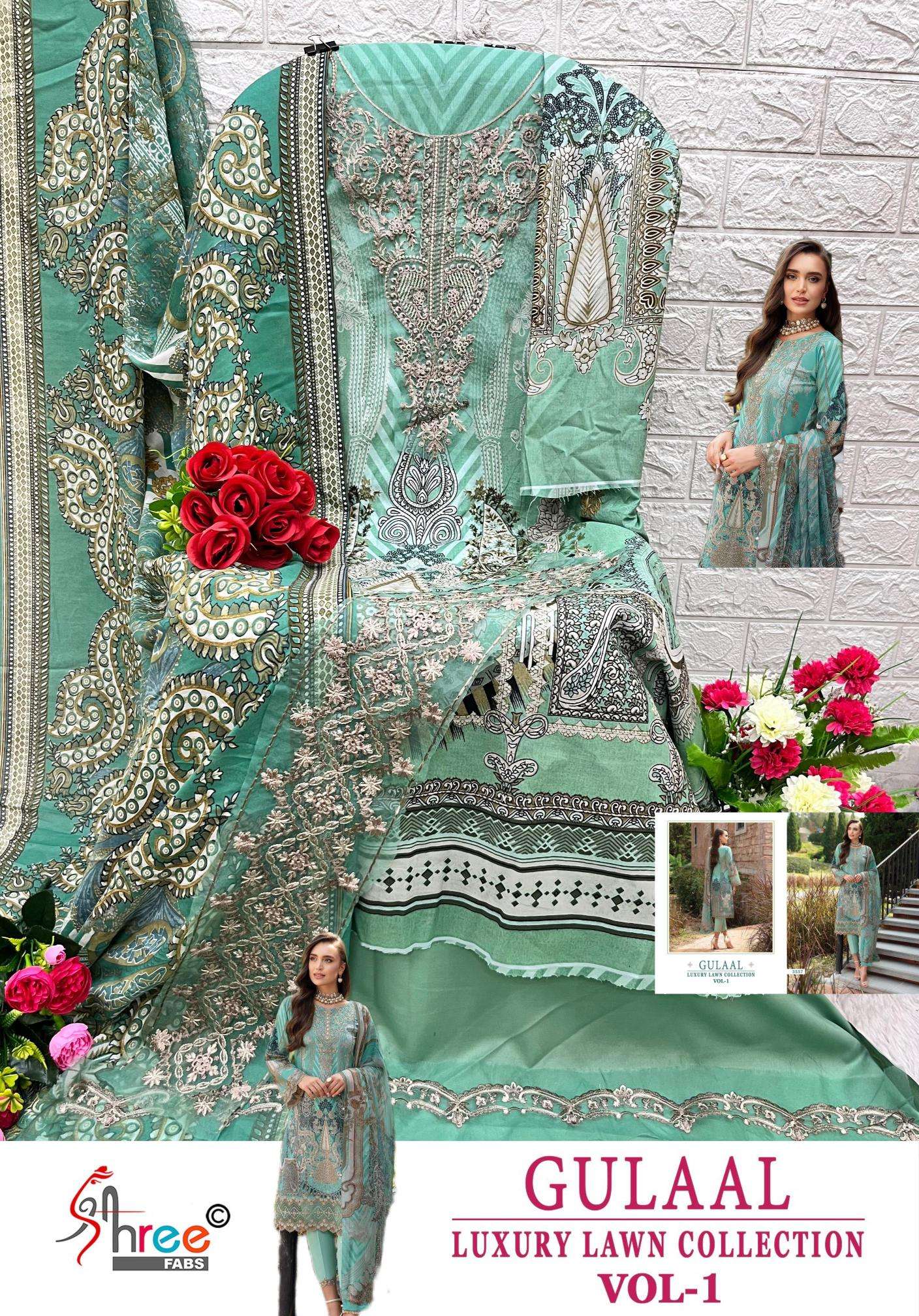 Gulaal luxury lawn collection vil 1nx Bulk dress material online