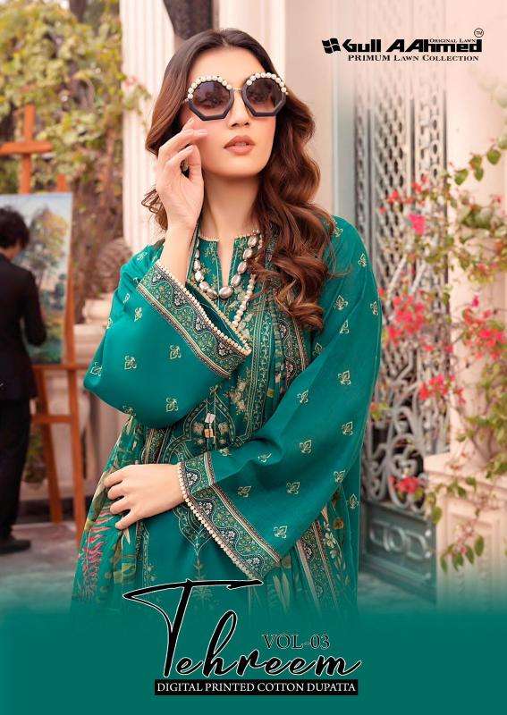 Gull aahmed tehreem vol-03 Designer dress material wholesale in Ahmedabad