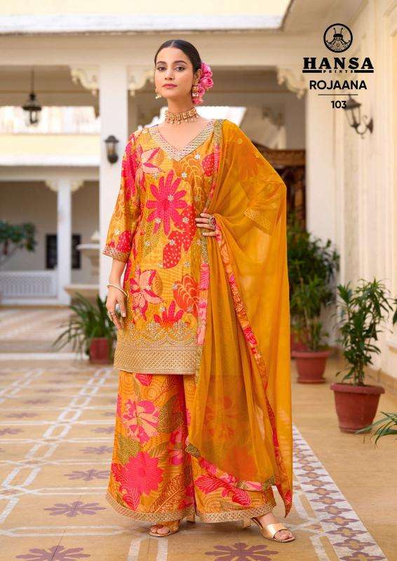 Hansa rojaana chinon digital Lawn suits wholesale suppliers in Bangalore
