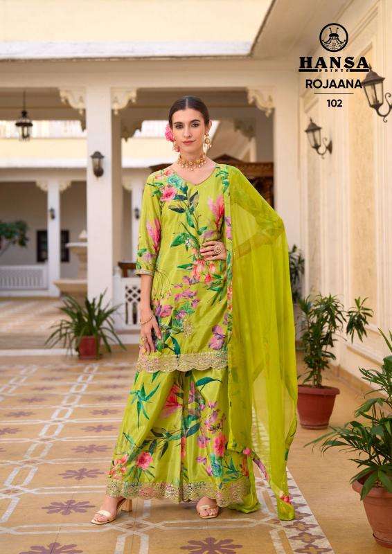 Hansa rojaana chinon digital Lawn suits wholesale suppliers in Bangalore
