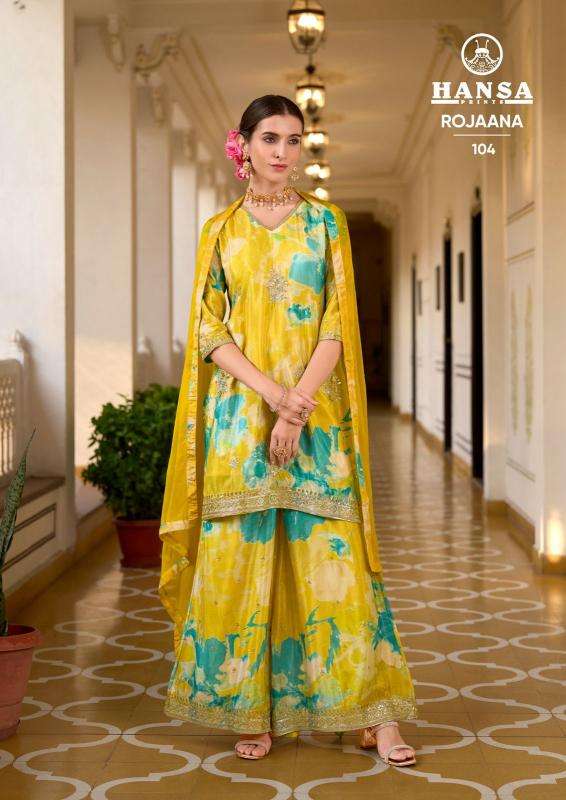 Hansa rojaana chinon digital Lawn suits wholesale suppliers in Bangalore