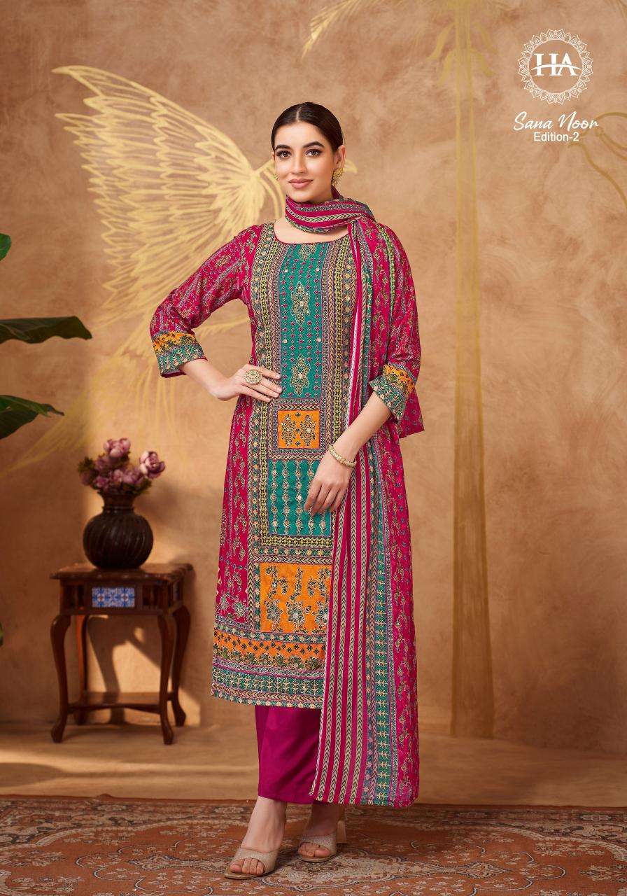 Harshit fashion hub by alok suit sana noor 2 Wholesale dress materials in Mumbai