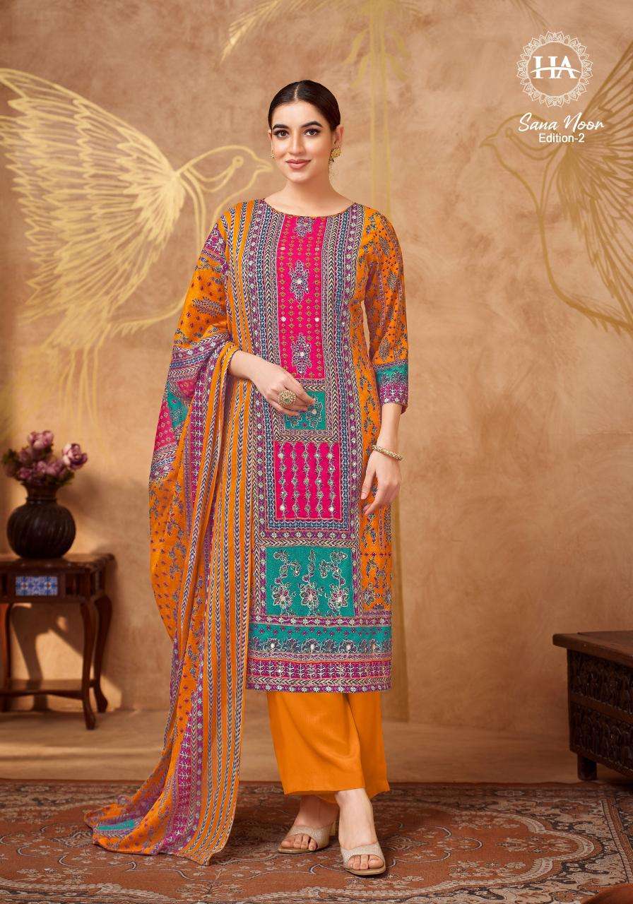 Harshit fashion hub by alok suit sana noor 2 Wholesale dress materials in Mumbai