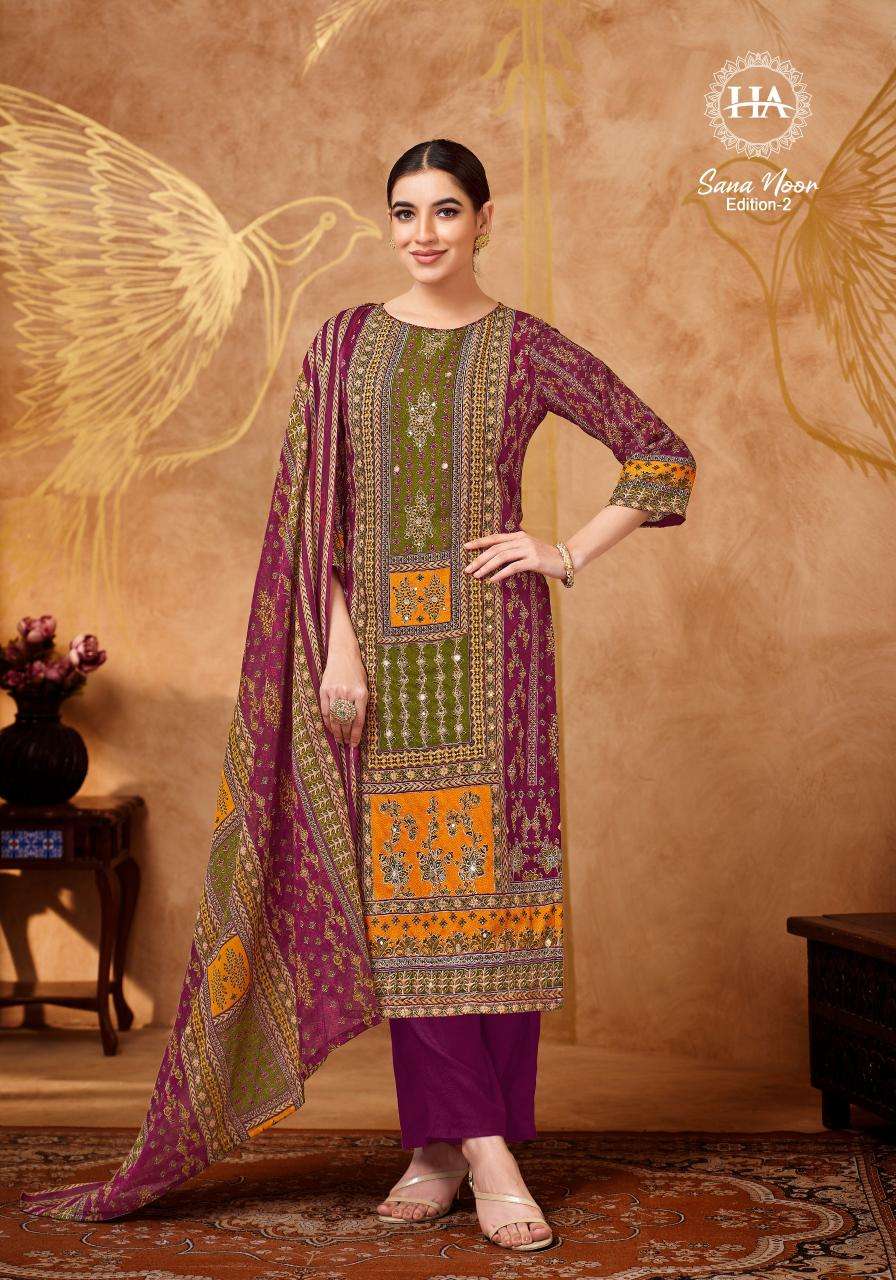 Harshit fashion hub by alok suit sana noor 2 Wholesale dress materials in Mumbai