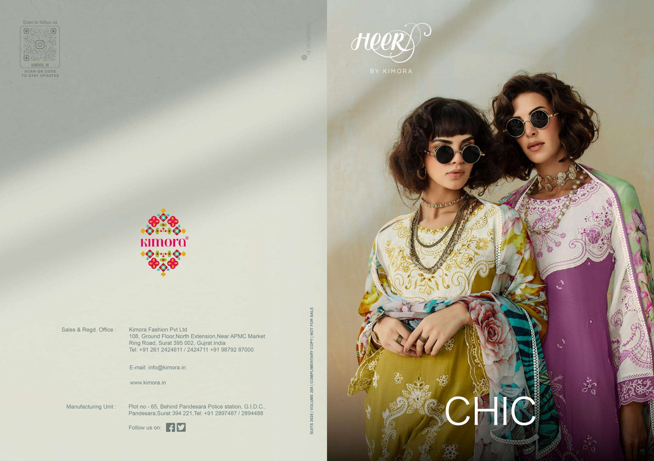 Heer chic vol-209 Dress materials wholesale market