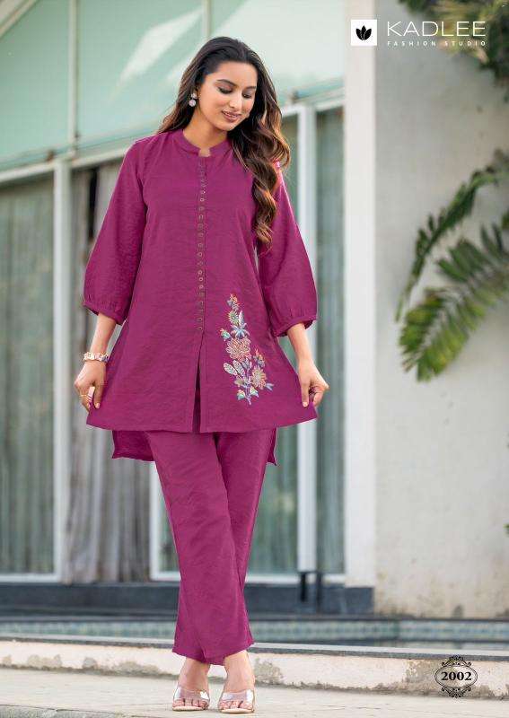 Kadlee erina viscose coord set  ladies kurti manufacturer in surat 