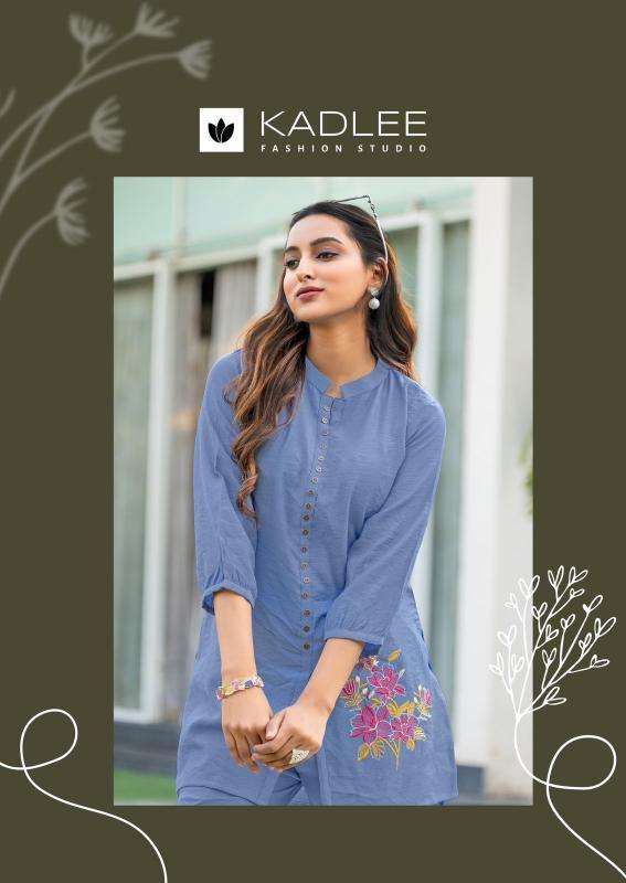 Kadlee erina viscose coord set  ladies kurti manufacturer in surat 