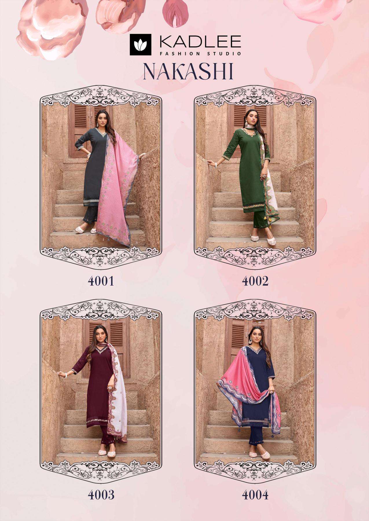Kadlee nakashi branded kurti manufacturer in surat