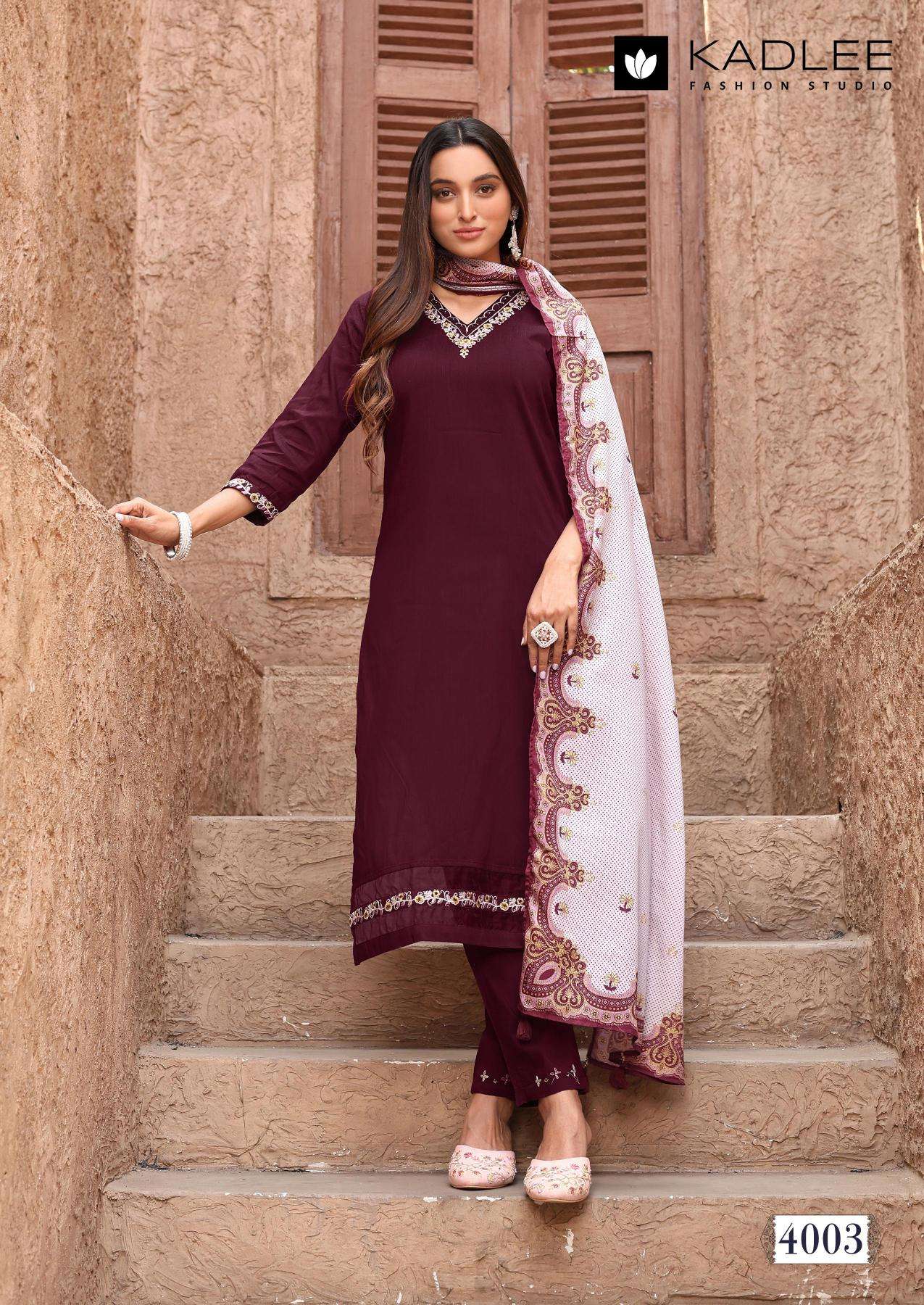 Kadlee nakashi branded kurti manufacturer in surat