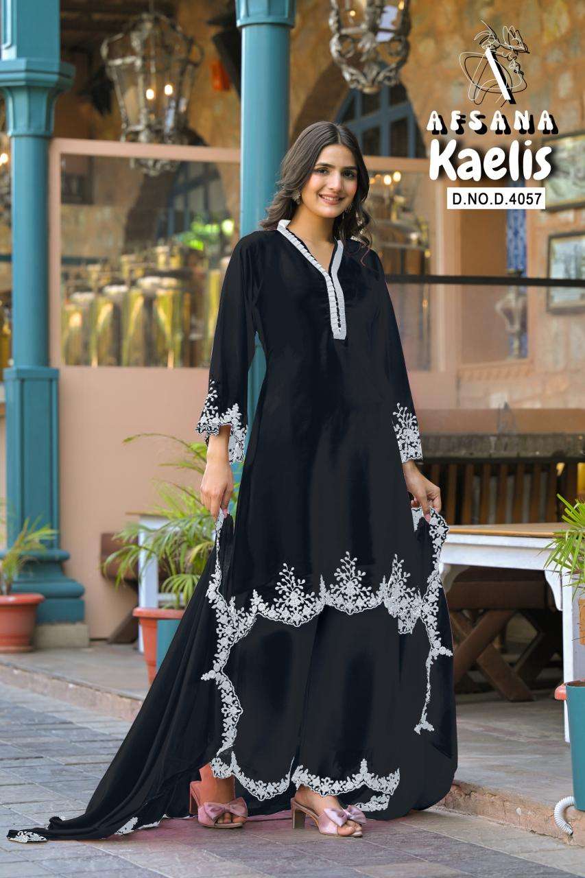 Kaelis afsana fox jorjet Designer kurtis wholesale in Surat