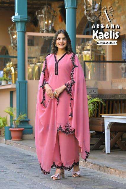 Kaelis afsana fox jorjet Designer kurtis wholesale in Surat