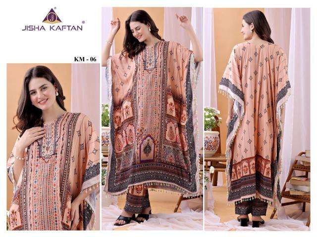 Kaftan poly feather coord set Kurti wholesaler in Mumbai