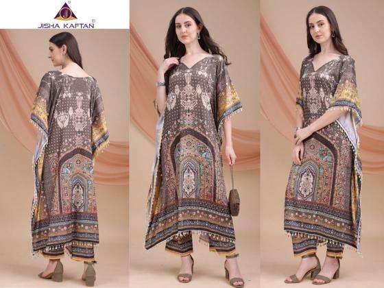 Kaftan poly feather coord set Kurti wholesaler in Mumbai