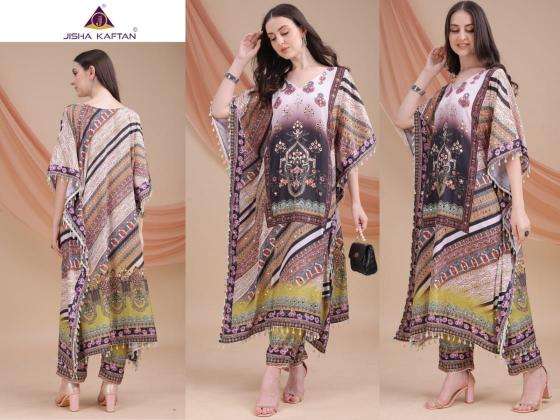 Kaftan poly feather coord set Kurti wholesaler in Mumbai