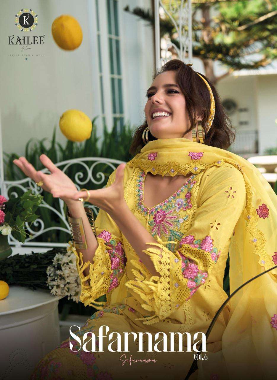 Kailee fashion safaranama vol 6 best kurti manufacturer in surat