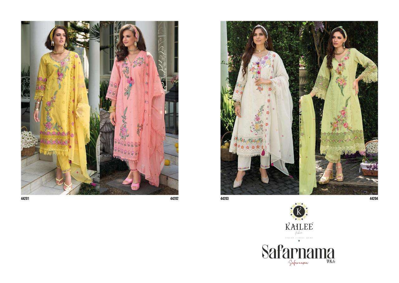 Kailee fashion safaranama vol 6 best kurti manufacturer in surat
