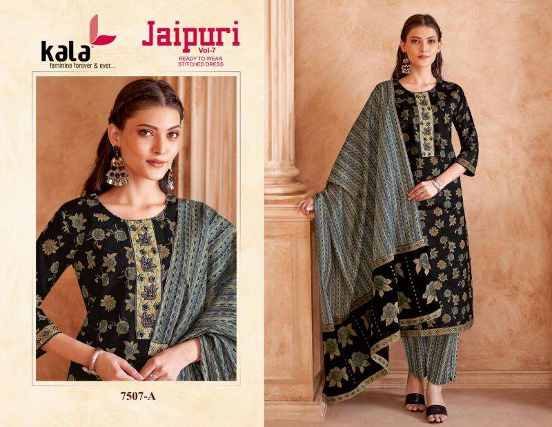 Kala jaipuri vol-7 Designer kurti wholesalers in Hyderabad