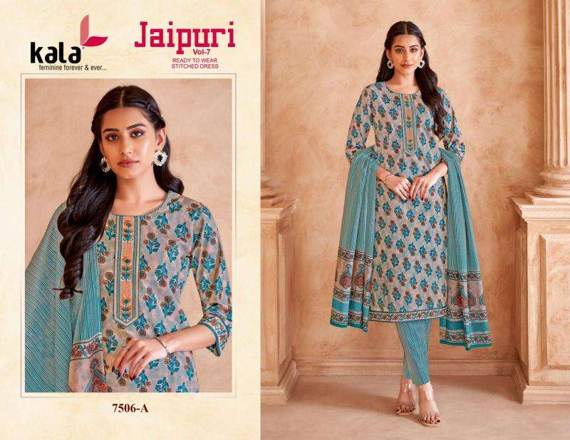 Kala jaipuri vol-7 Designer kurti wholesalers in Hyderabad