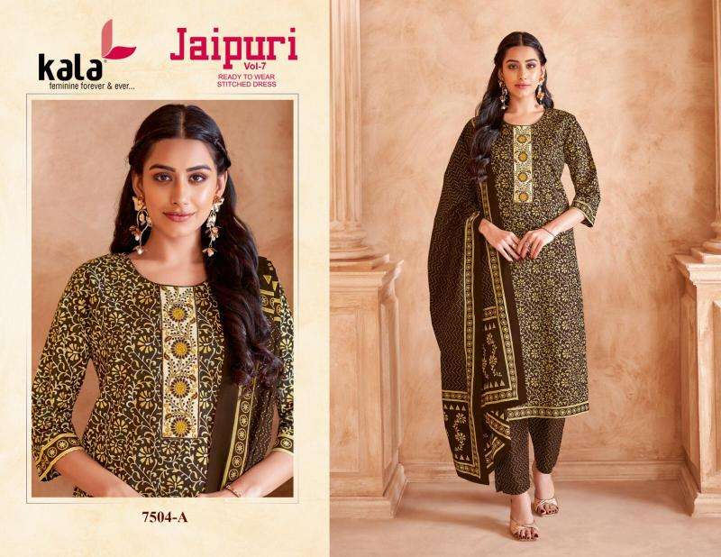Kala jaipuri vol-7 Designer kurti wholesalers in Hyderabad
