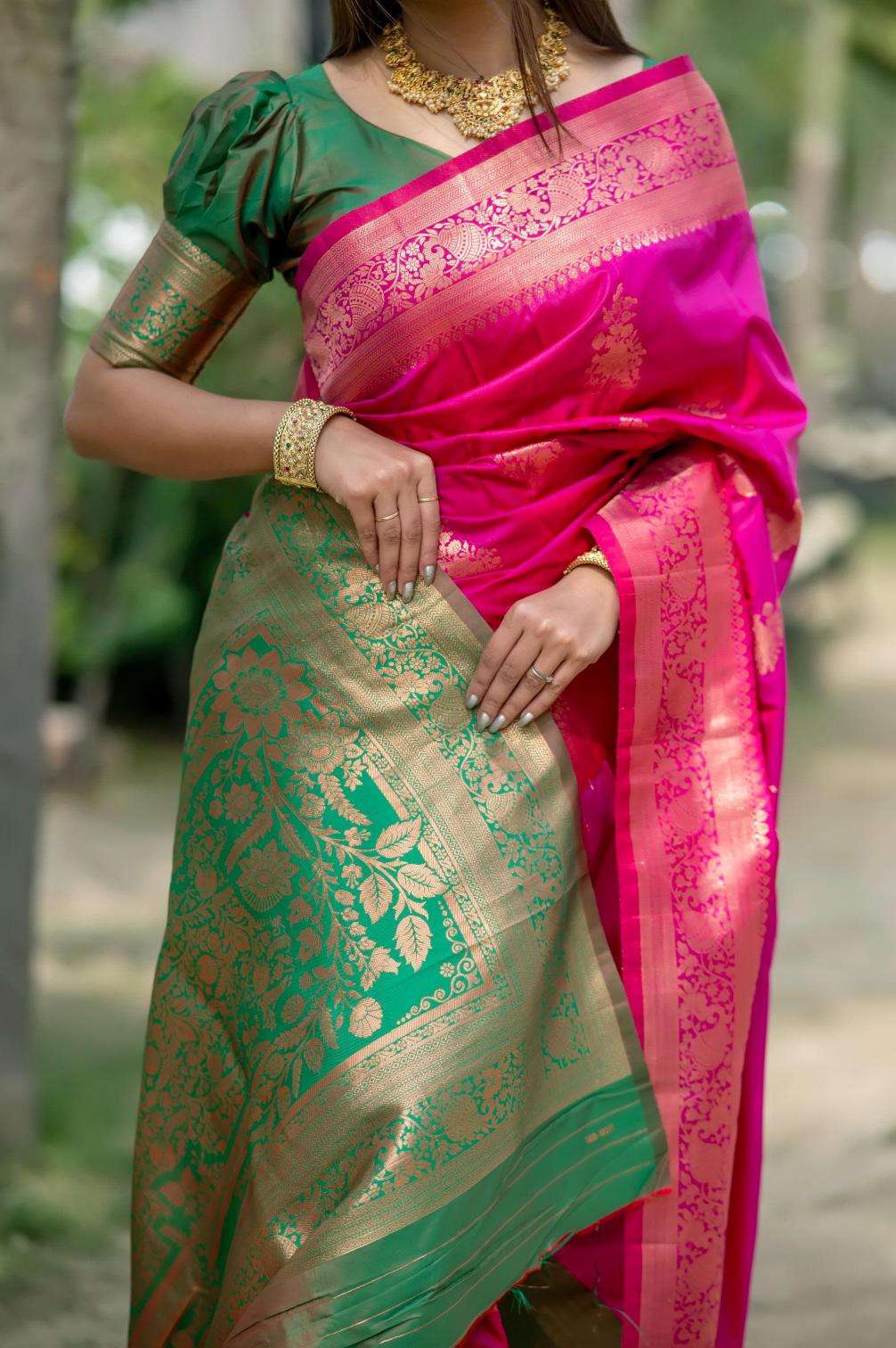 Kapdathread Soft banarasi katan silk pattu Designer saree wholesaler in Kolkata