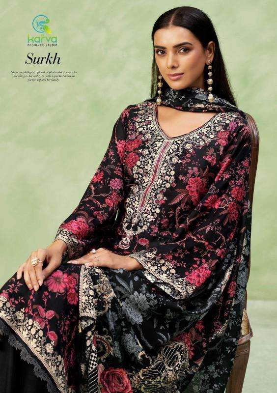 Karva designer studio surkh vol 2 Best dress material shop in Kolkata