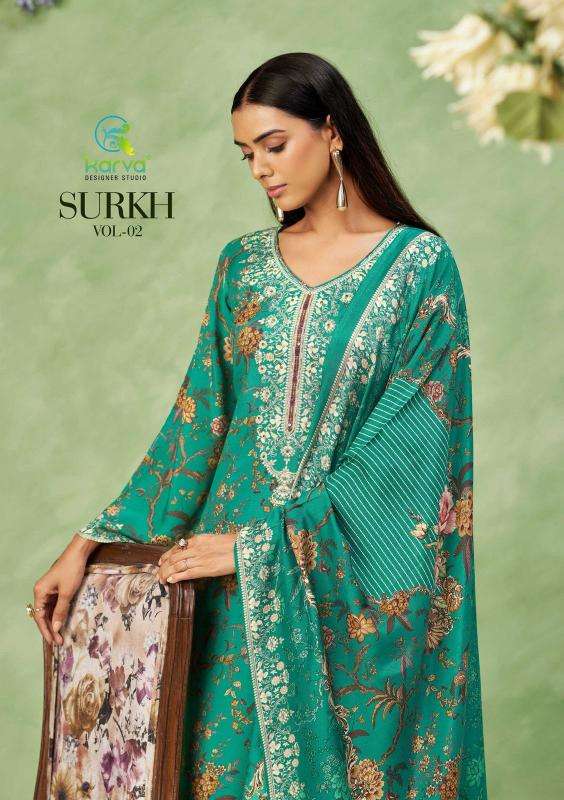 Karva designer studio surkh vol 2 Best dress material shop in Kolkata