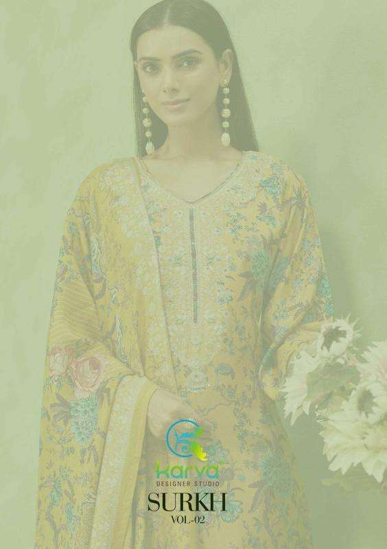 Karva designer studio surkh vol 2 Best dress material shop in Kolkata