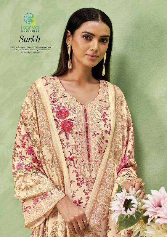 Karva designer studio surkh vol 2 Best dress material shop in Kolkata