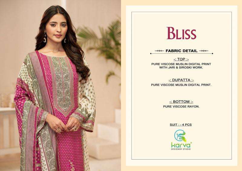 Karva desiner studio bliss maslin Dress material for ladies in Delhi