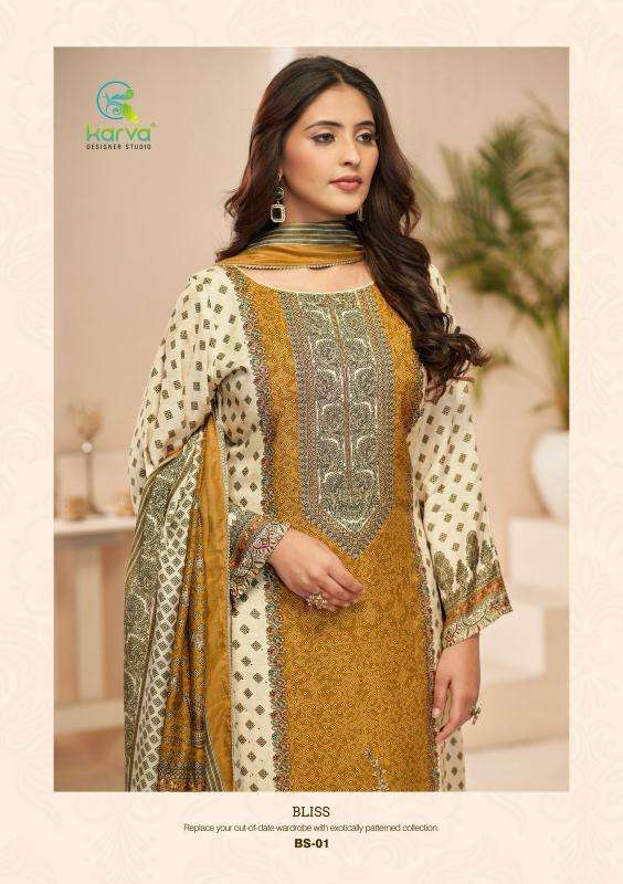 Karva desiner studio bliss maslin Dress material for ladies in Delhi