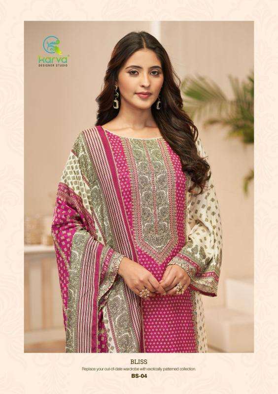 Karva desiner studio bliss maslin Dress material for ladies in Delhi