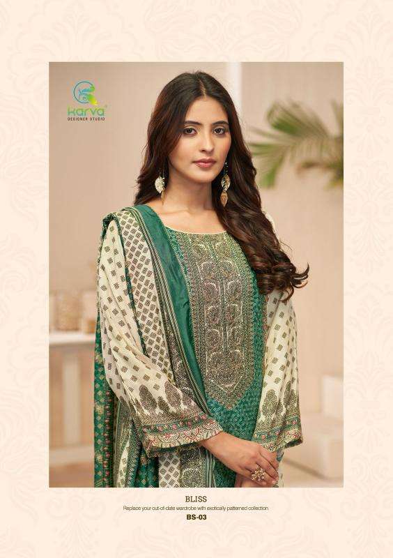 Karva desiner studio bliss maslin Dress material for ladies in Delhi