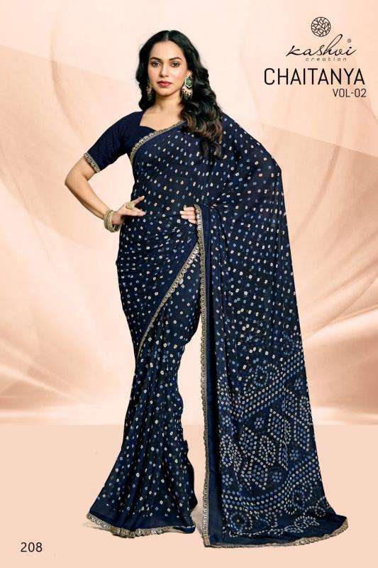 Kashvi creation chaitanya vol 2  Ladies sarees wholesale in Delhi