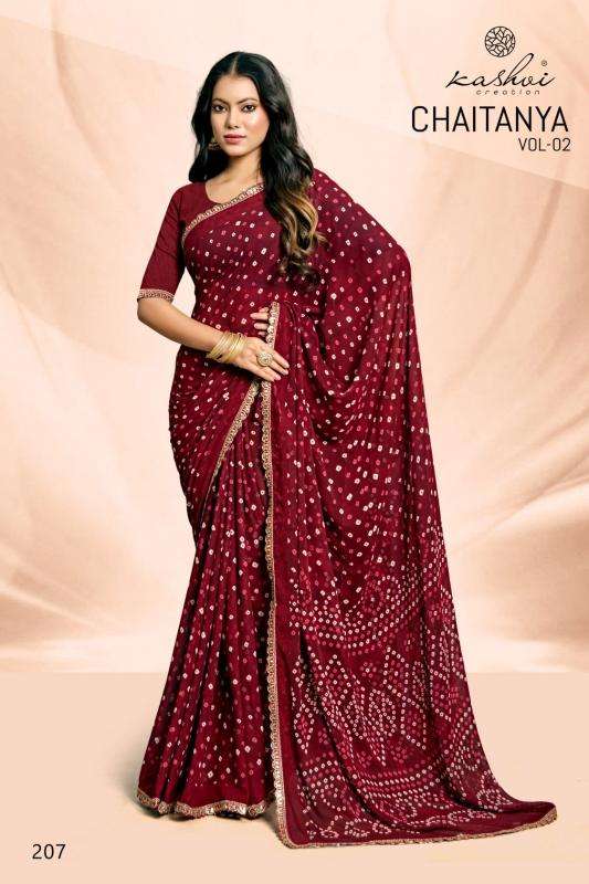 Kashvi creation chaitanya vol 2  Ladies sarees wholesale in Delhi