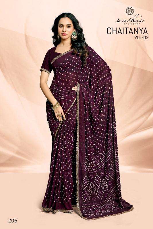 Kashvi creation chaitanya vol 2  Ladies sarees wholesale in Delhi
