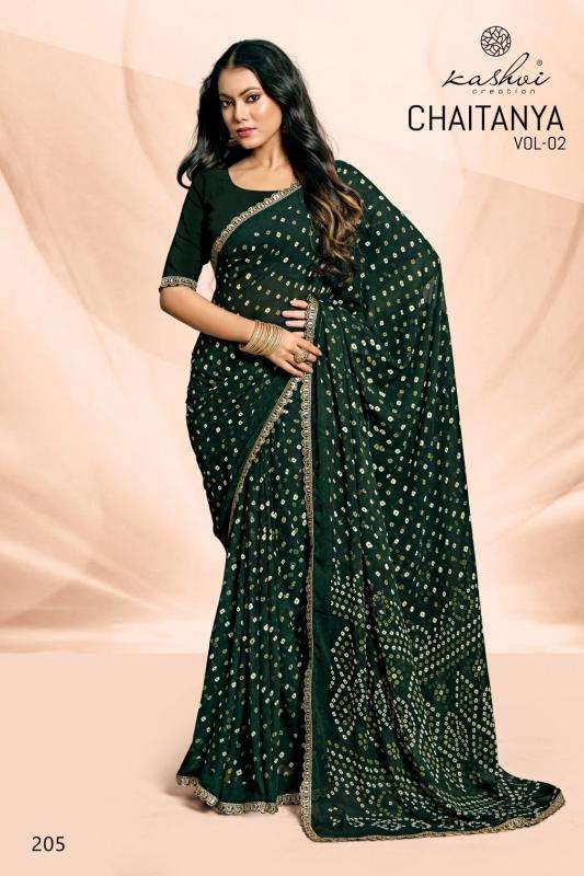 Kashvi creation chaitanya vol 2  Ladies sarees wholesale in Delhi