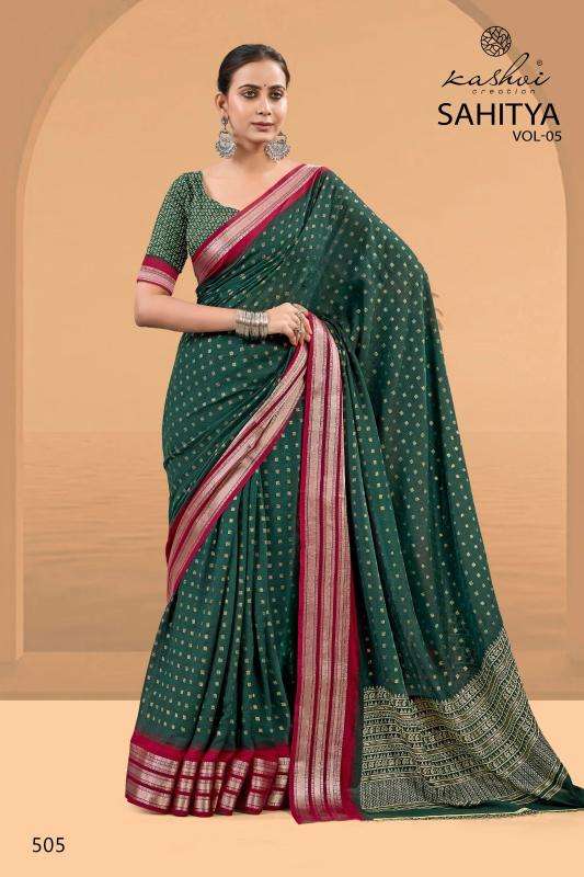Kashvi creation sahitya vol 5 Wholesale sarees online