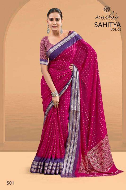 Kashvi creation sahitya vol 5 Wholesale sarees online
